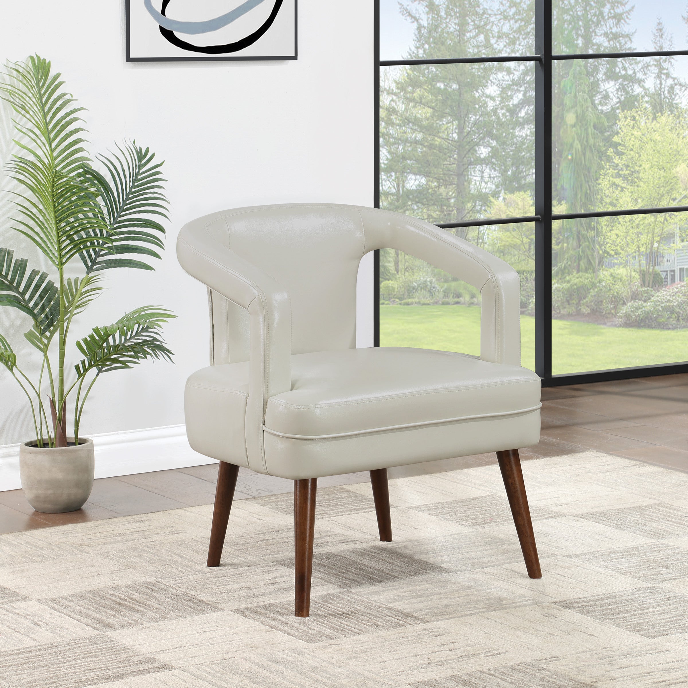 Mason Accent Reception Chair - Cream