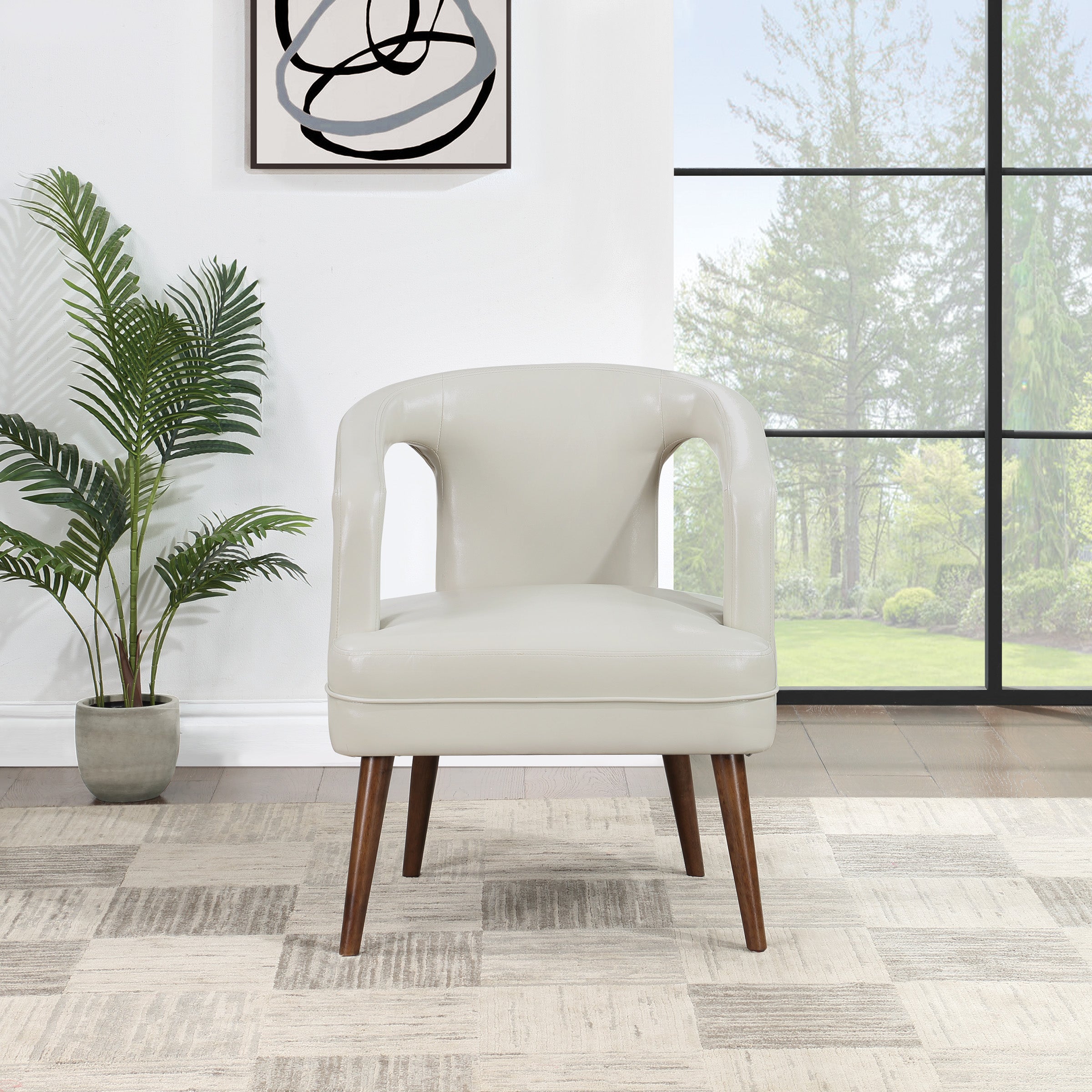 Mason Accent Reception Chair - Cream