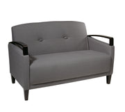 Main Street Loveseat - Woven Charcoal