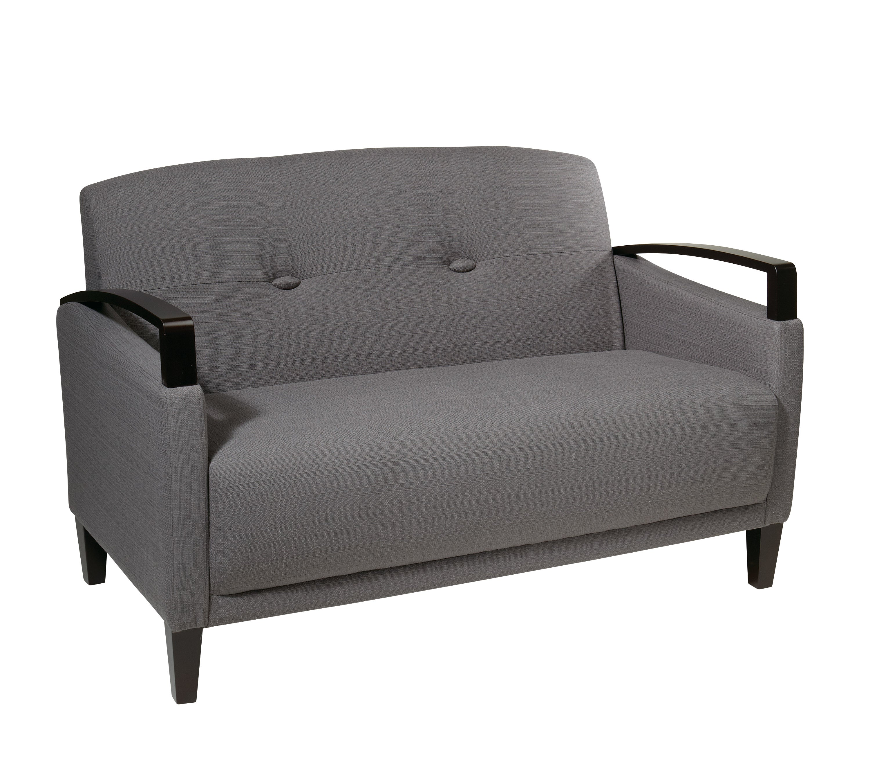 Main Street Loveseat - Woven Charcoal