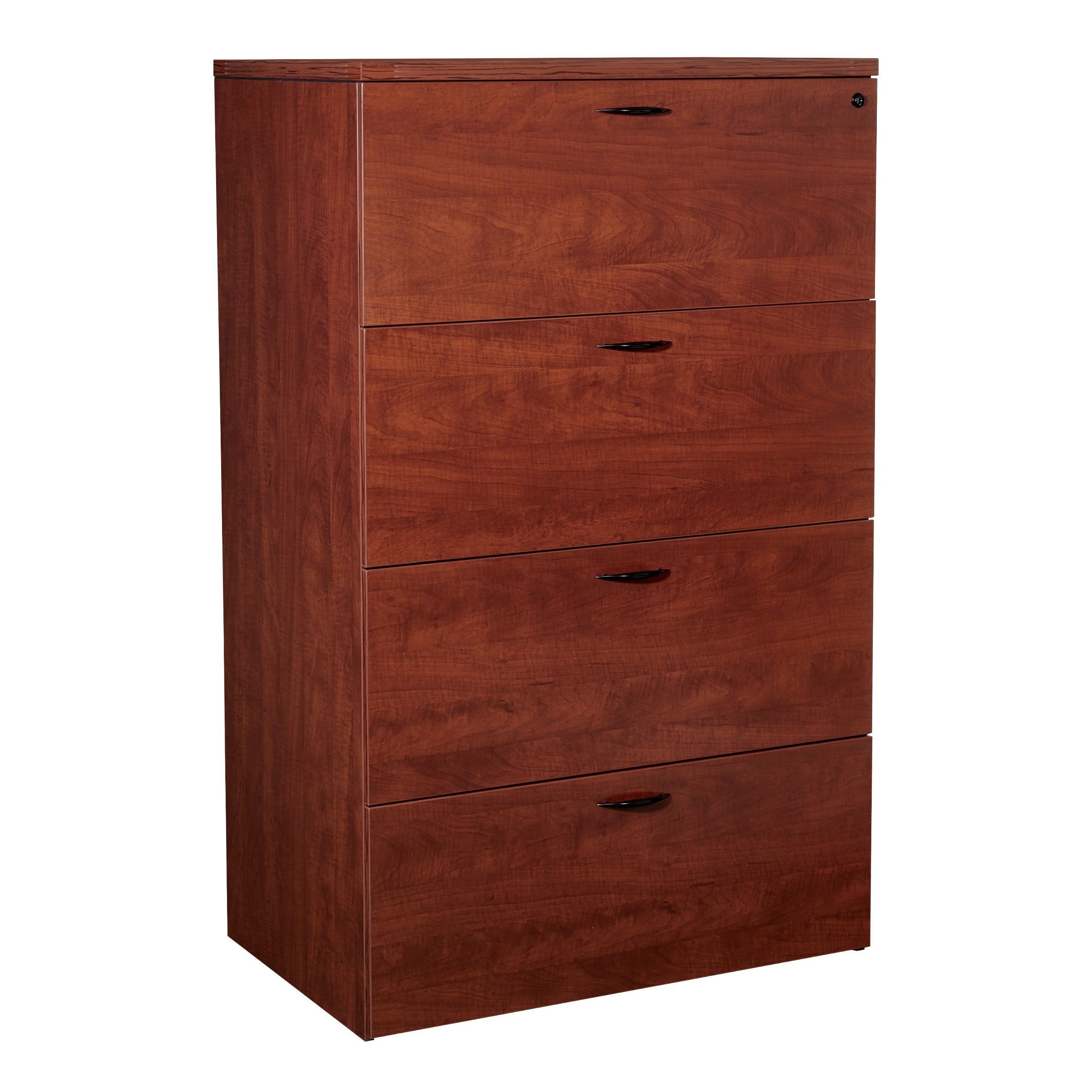 Napa Four-Drawer Lateral File 36"X22"X56 - Cherry
