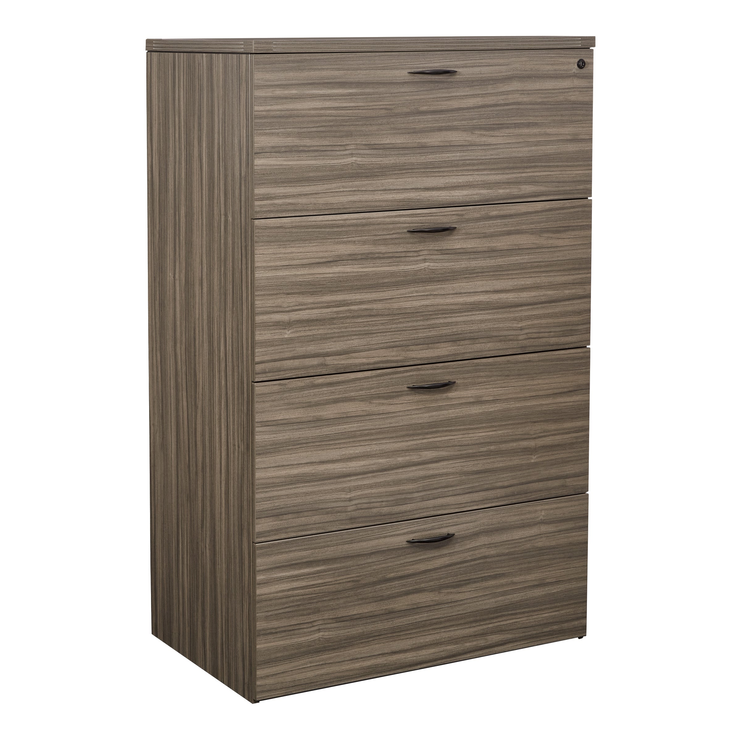 Napa Four-Drawer Lateral File 36"X22"X56 - Urban Walnut