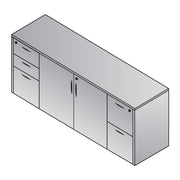 Pedestals for Storage Credenza CTN 1 of 2 - Cherry