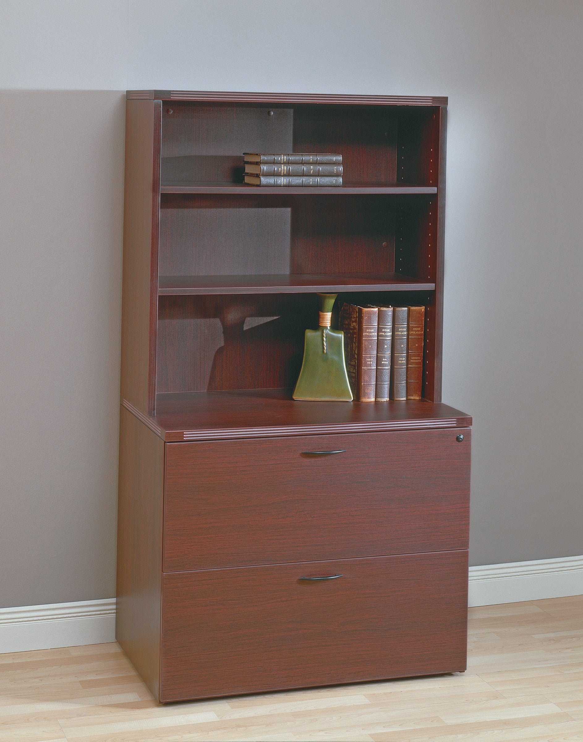 Napa 2-Drawer Lateral File 35.5X22 - Mahogany