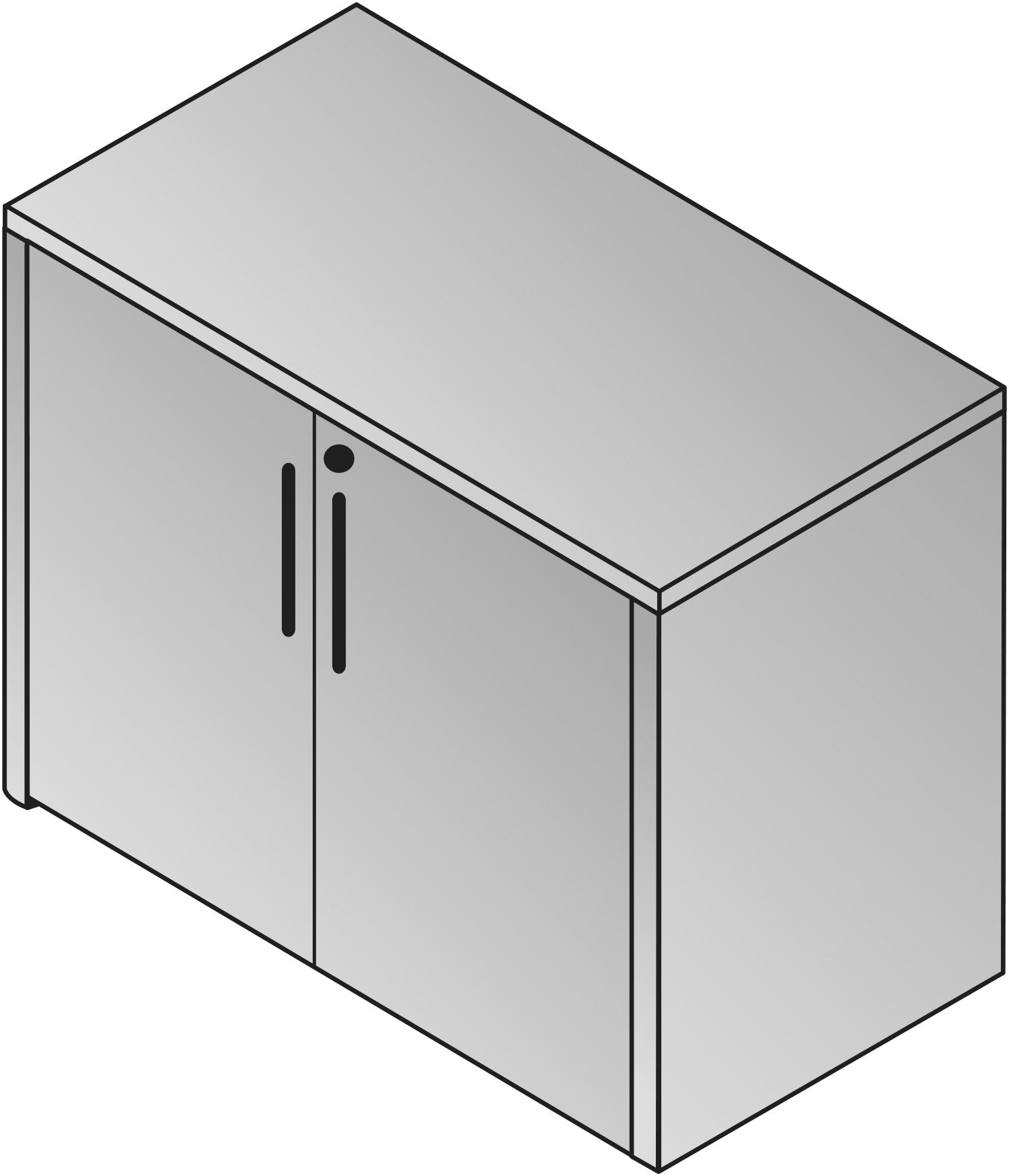 Napa 2-Door Storage Cabinet 35.5X22 - Park City