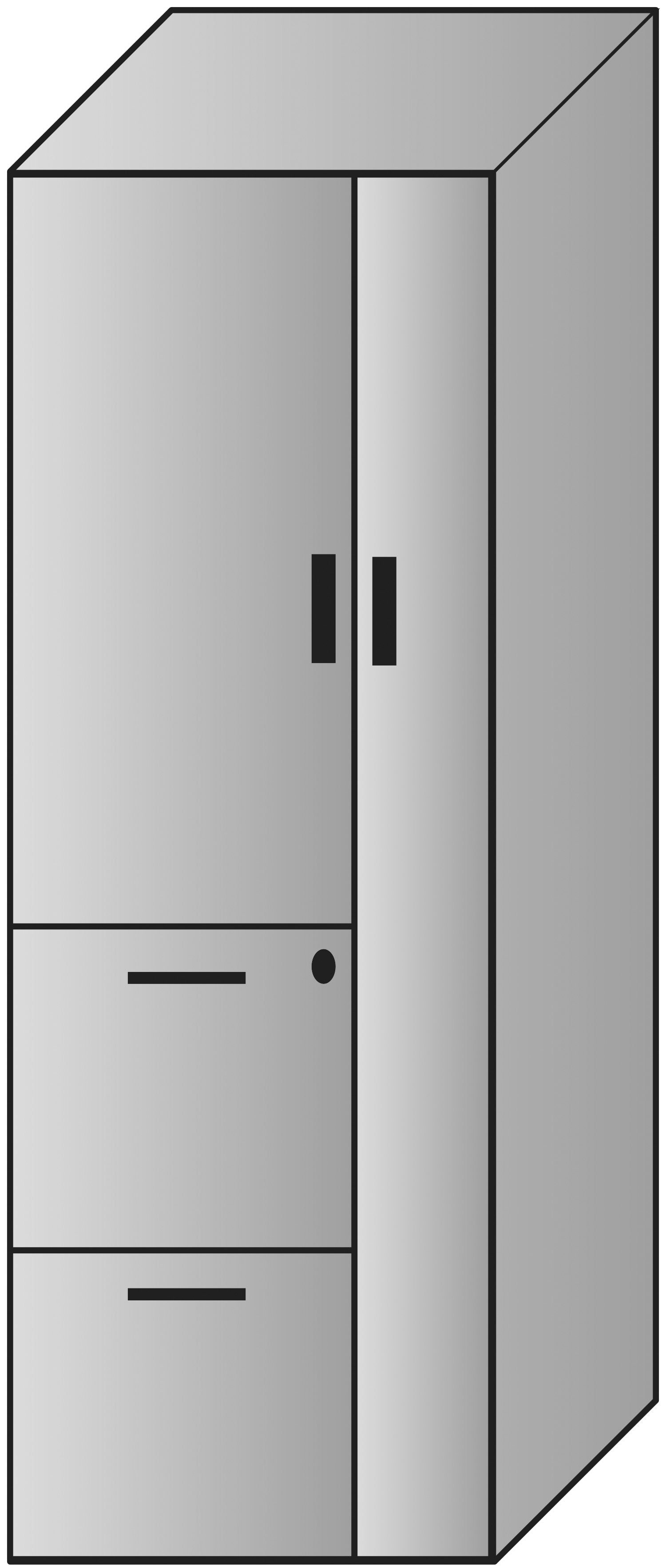 Napa Storage Cabinet 23.5"X22.5"X65 - Cherry