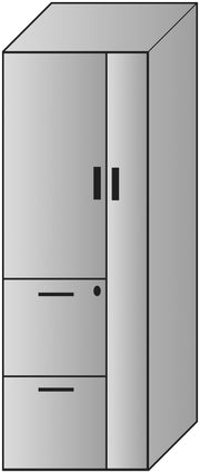 Napa Storage Cabinet 23.5"X22.5"X65 - Urban Walnut