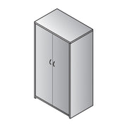 65' H 2 Door Cabinet W/5 Shelves  - Cherry