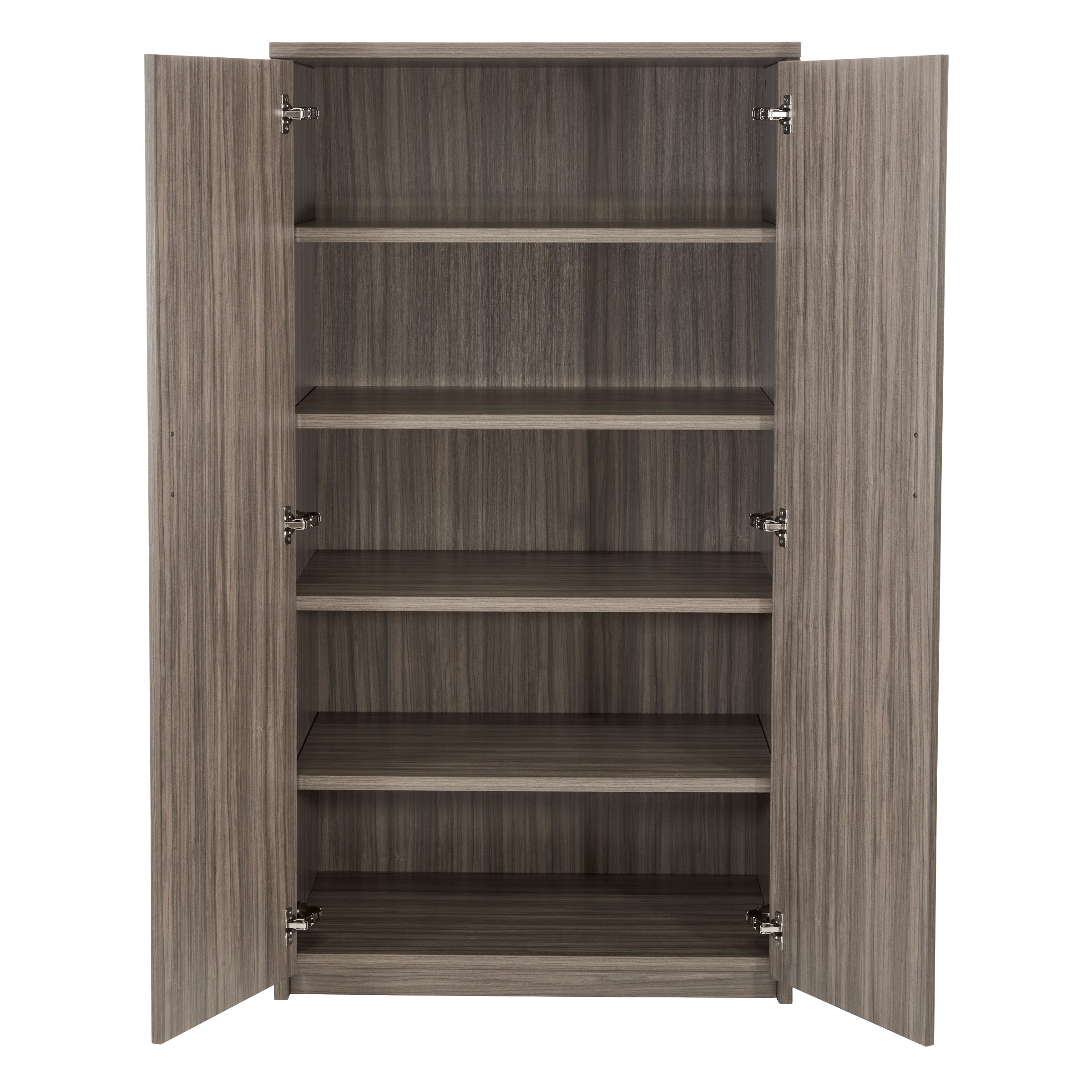 65' H 2 Door Cabinet W/5 Shelves  - Urban Walnut