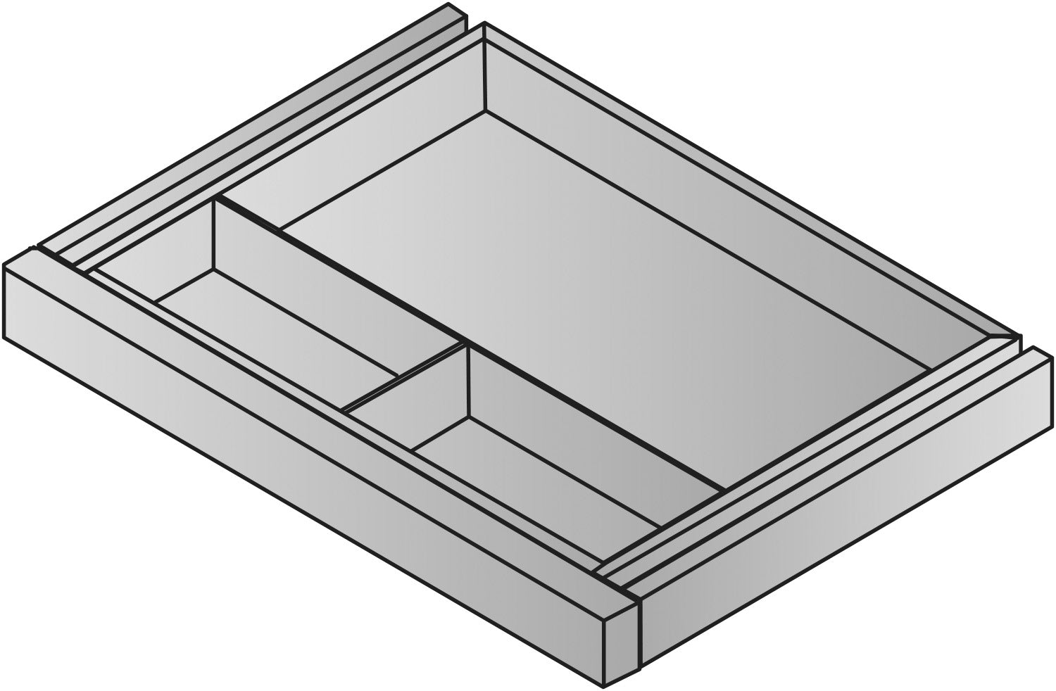 Napa Center Drawer 20"X15" - Natty Ash