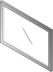 Napa Glass Modesty Panel, Fits Nap201 & Nap289 - Glass