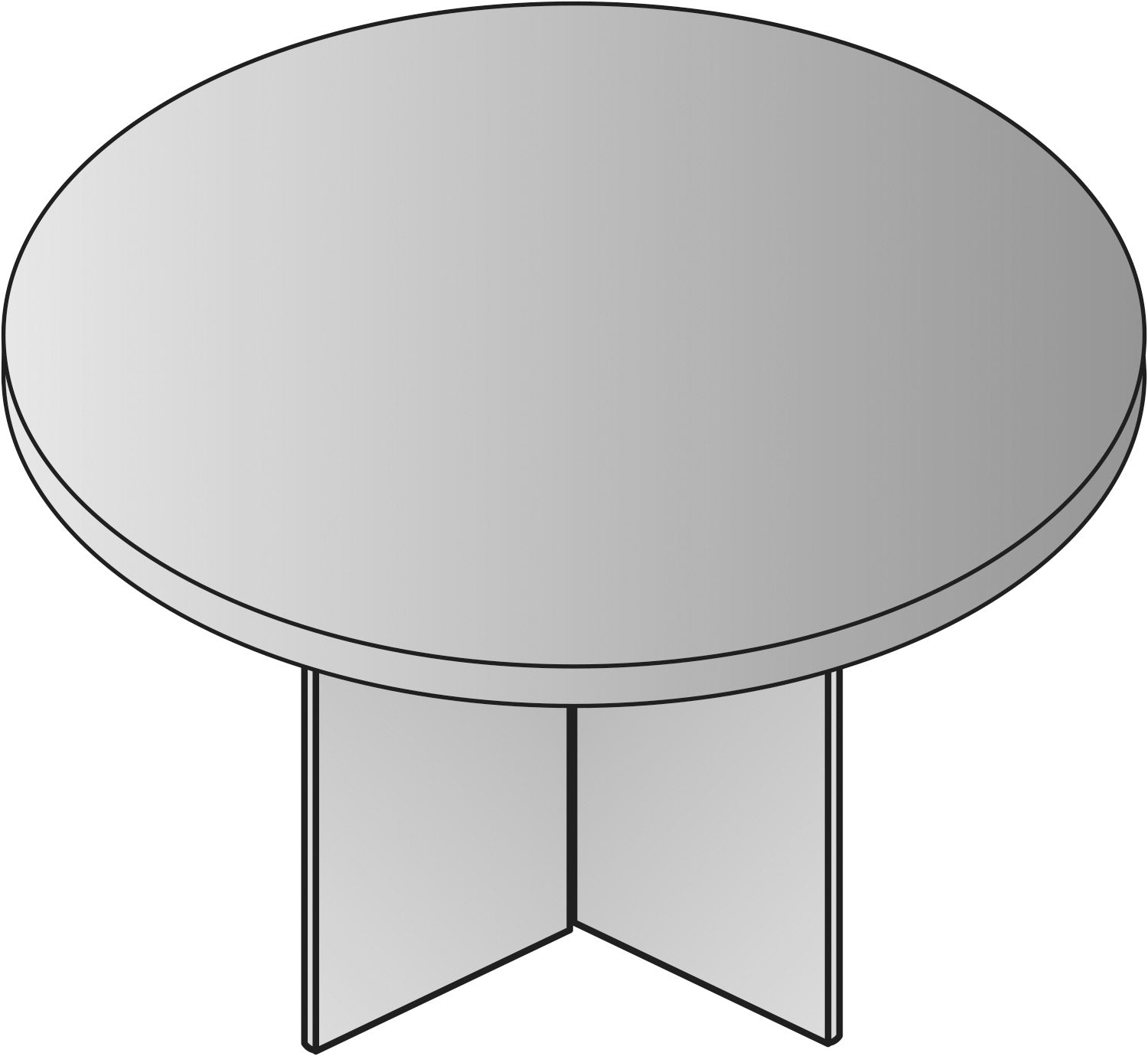 Napa Round Table 47"X29" - Urban Walnut