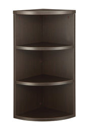 Napa 36"H Quarter-Round Open Hutch - Espresso