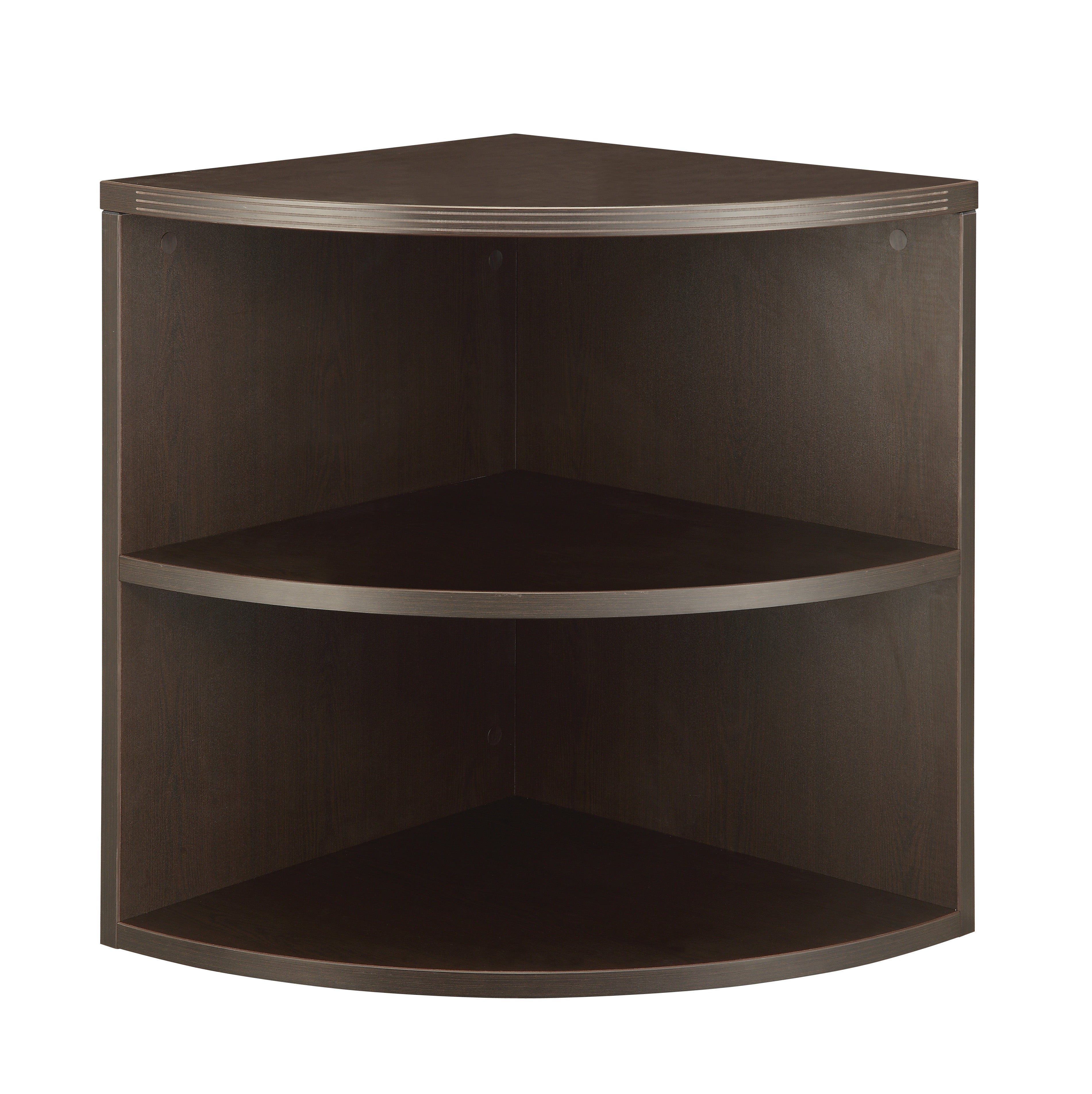 Napa 29"H Quarter-Round Bookcase - Espresso
