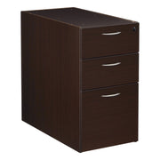 Napa 30"D Desk Pedestal, Box/Box/File - Espresso