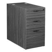 Napa 30"D Desk Pedestal, Box/Box/File - Slate Grey
