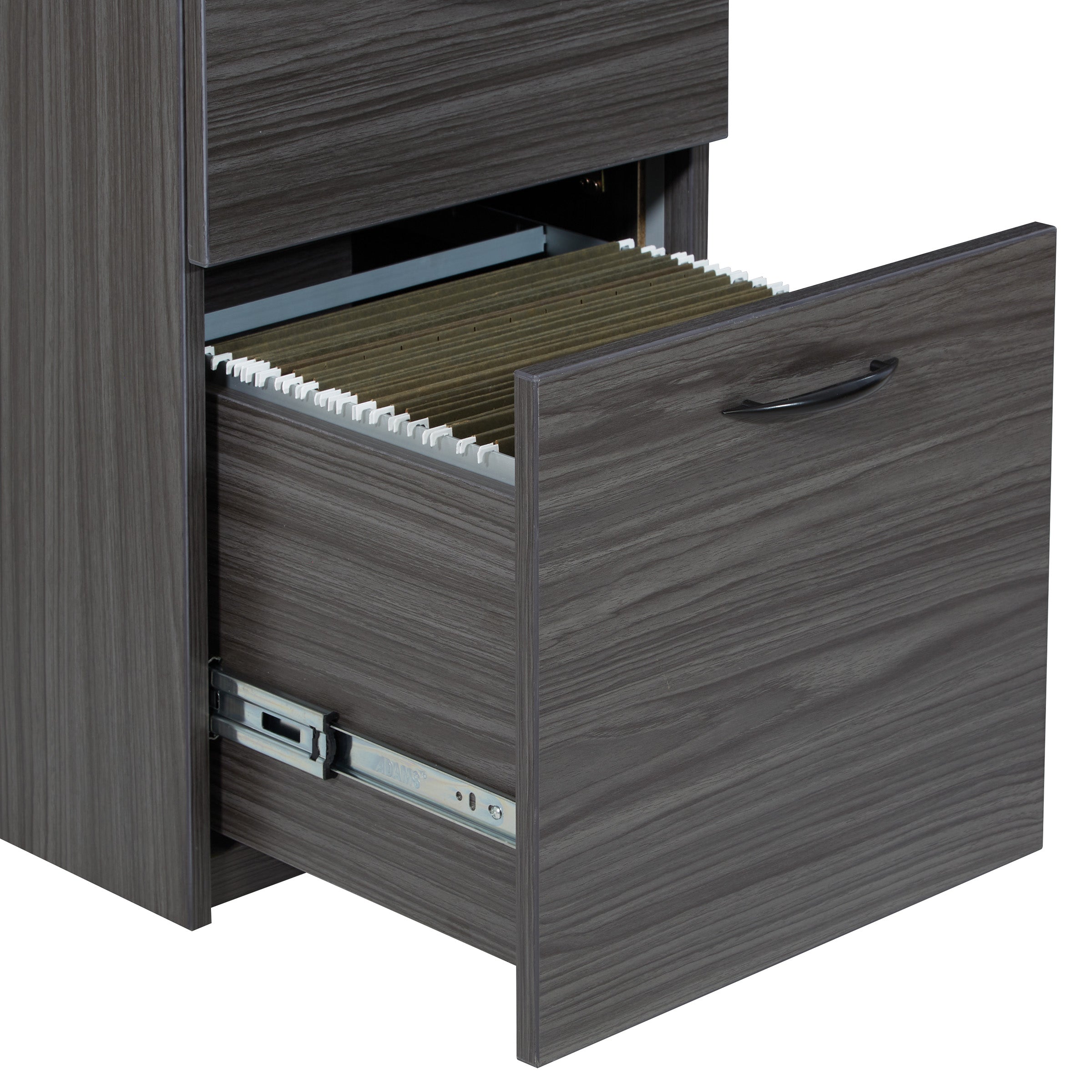 Napa 30"D Desk Pedestal, Box/Box/File - Slate Grey