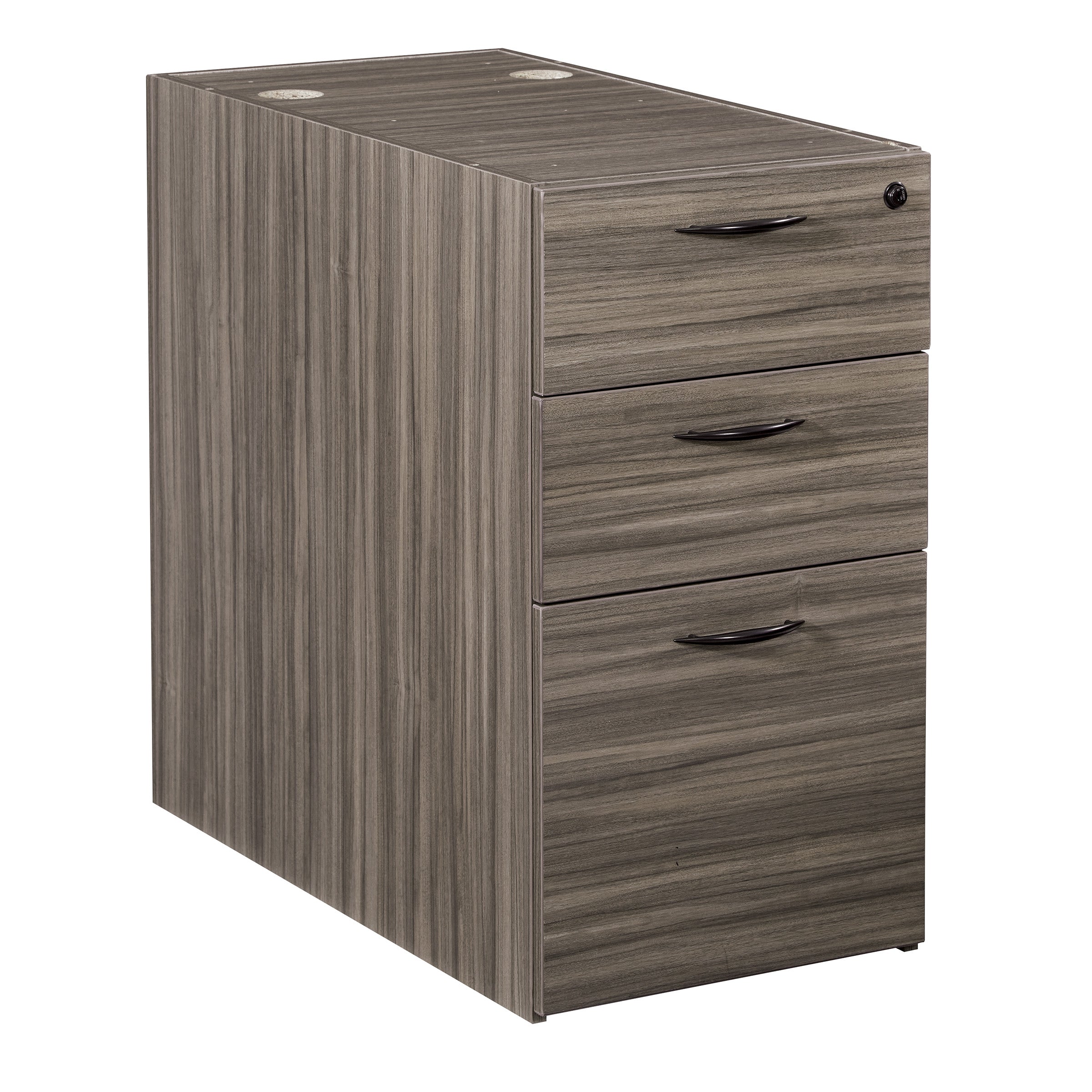 Napa 30"D Desk Pedestal, Box/Box/File - Urban Walnut