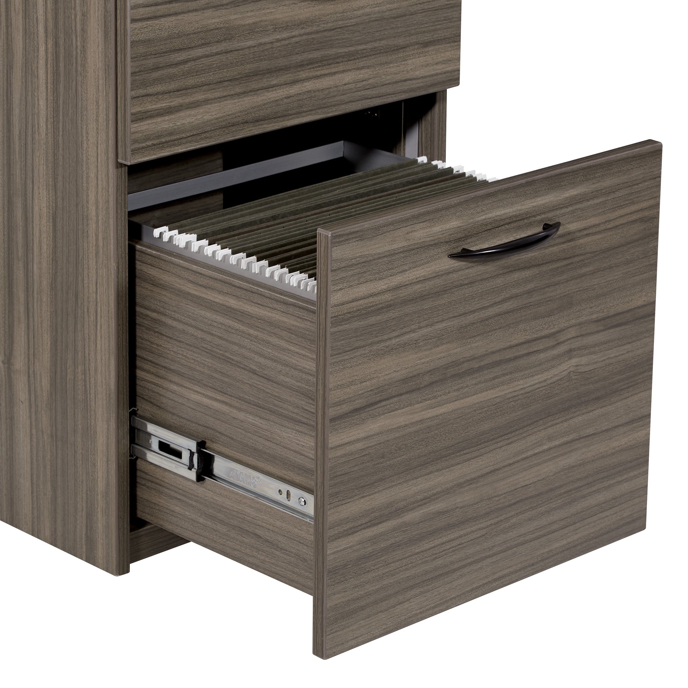Napa 30"D Desk Pedestal, Box/Box/File - Urban Walnut