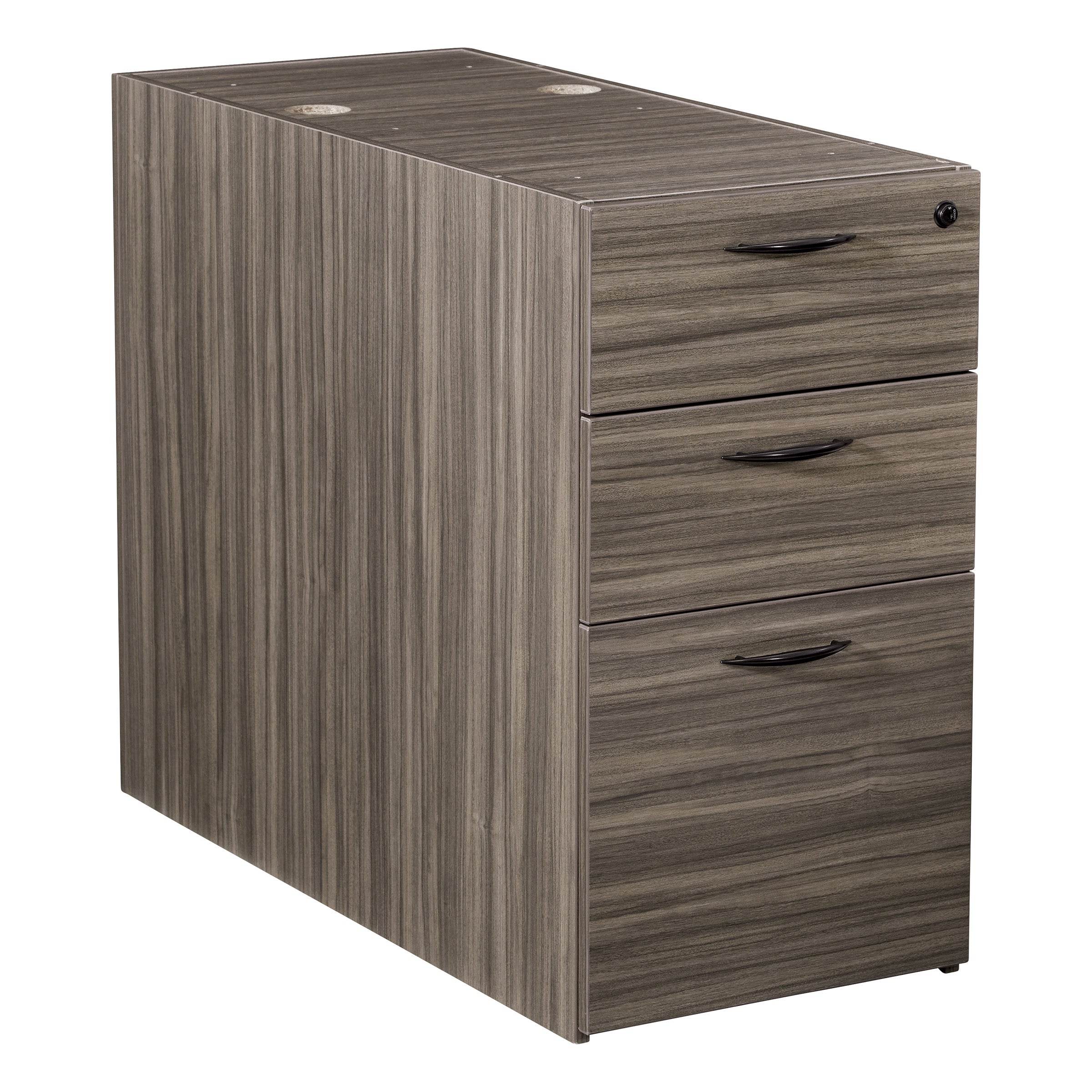 Napa 36"D Desk Pedestal, Box/Box/File - Urban Walnut