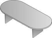 Napa 95"X44" Racetrack Conference Table - Slate Grey