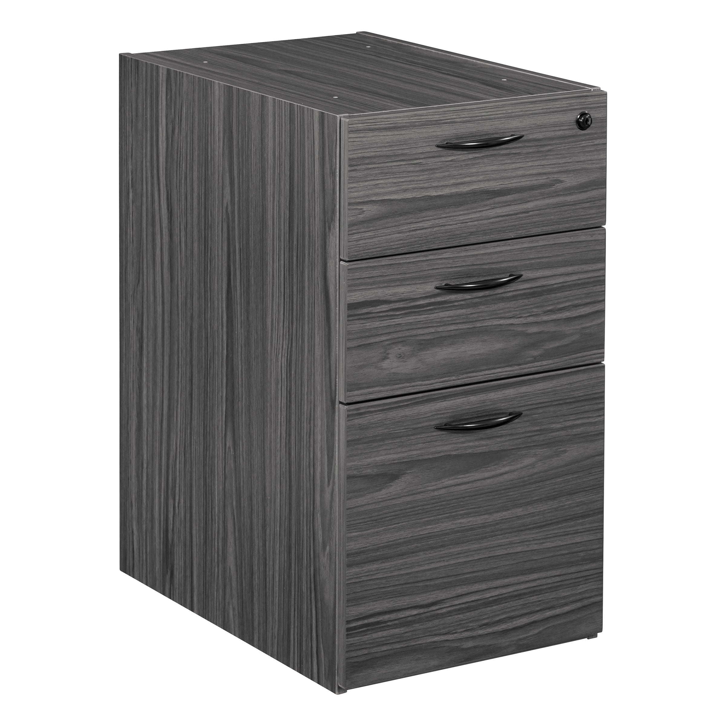 Napa Box/Box/File Pedestal - Slate Grey