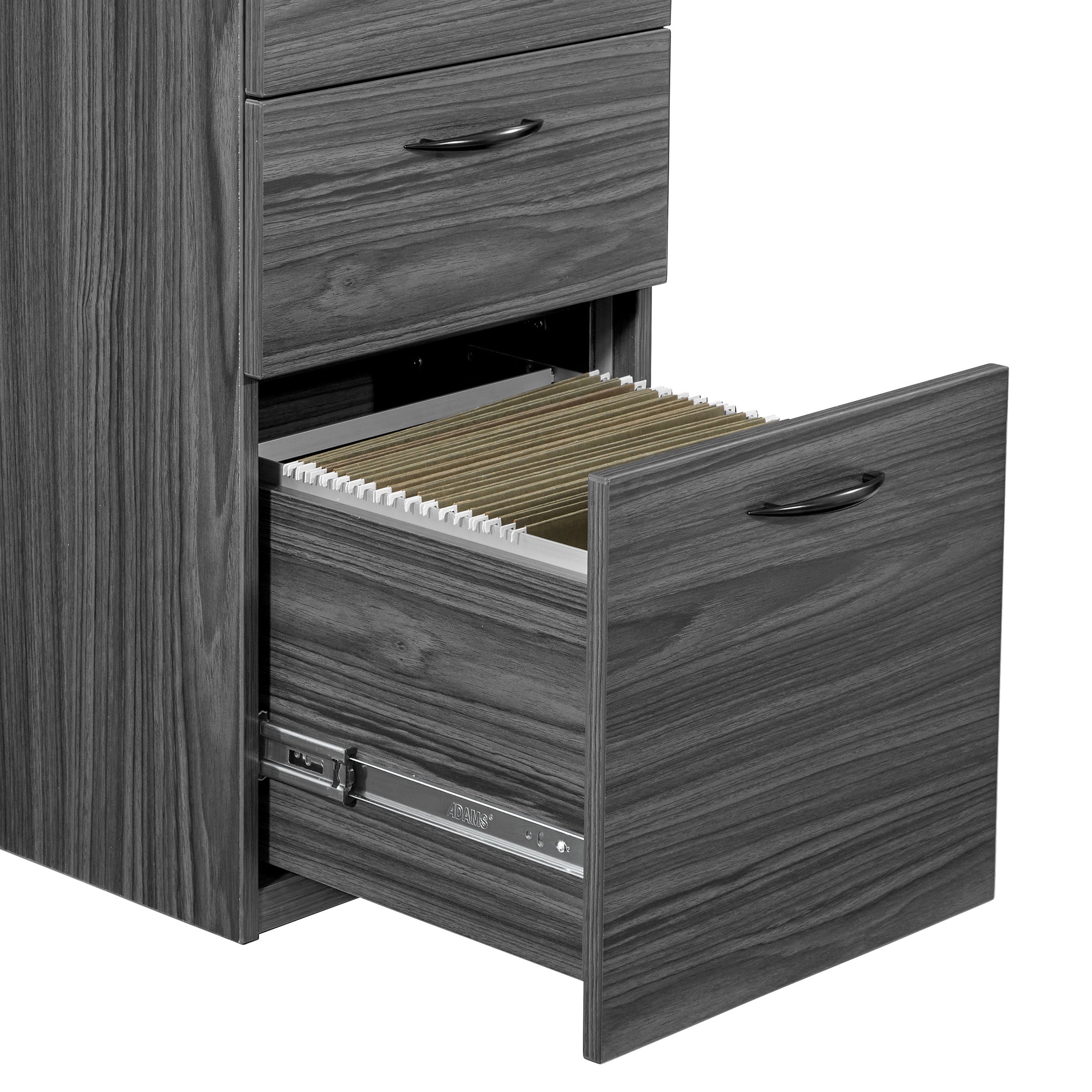 Napa Box/Box/File Pedestal - Slate Grey