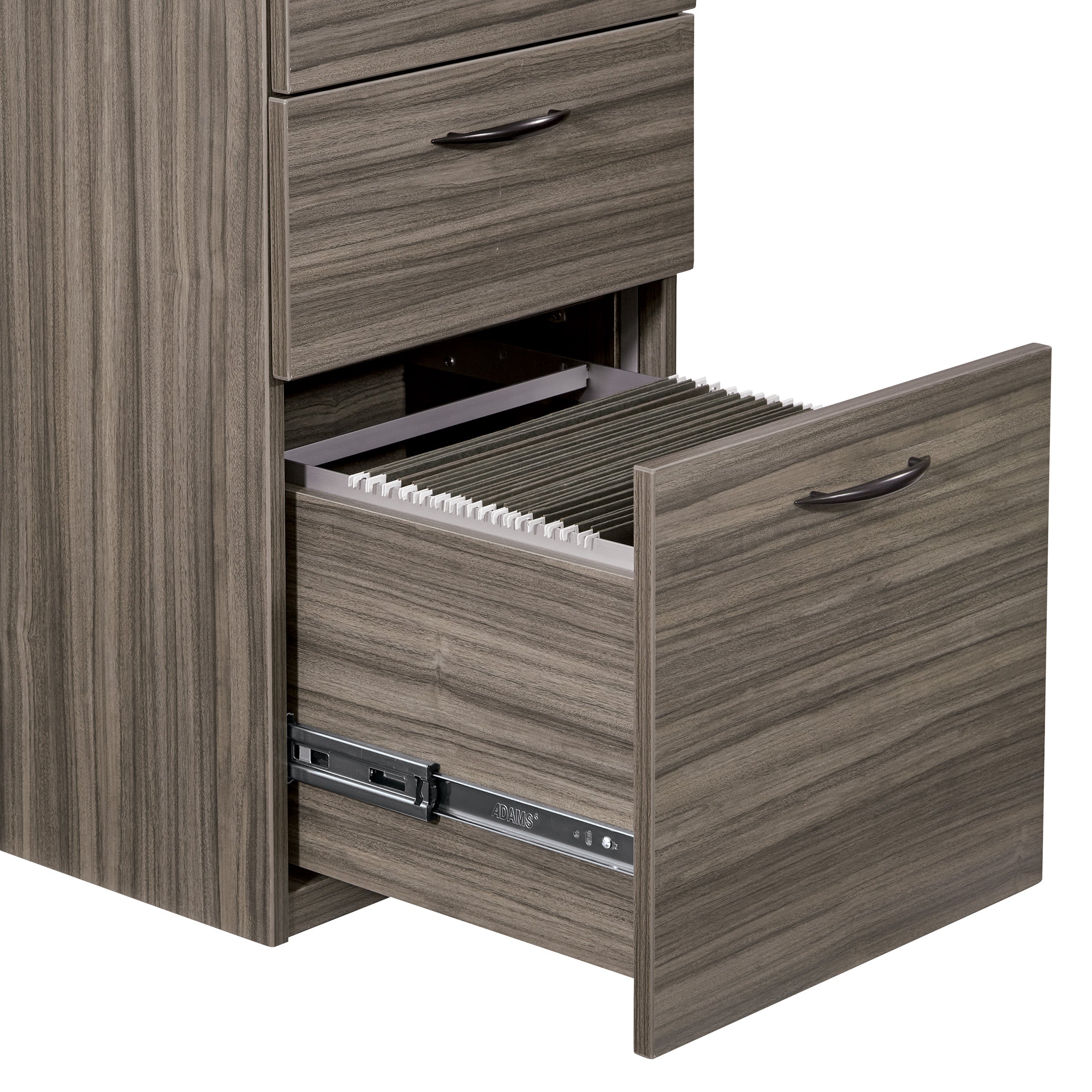 Napa Box/Box/File Pedestal - Urban Walnut