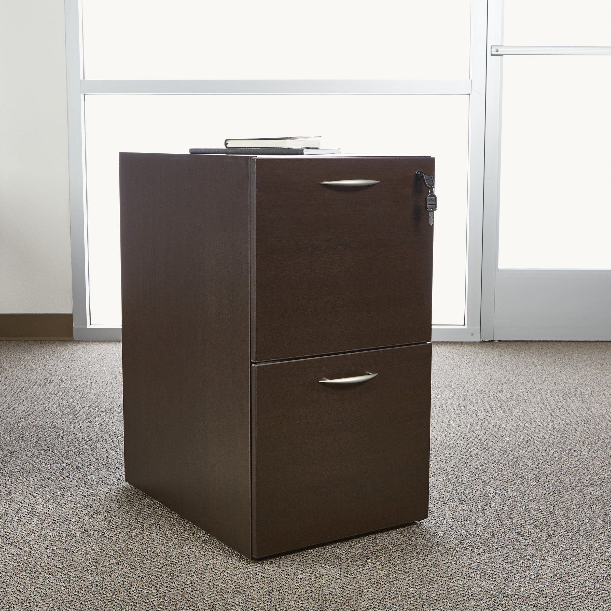 Napa File/File Pedestal - Espresso