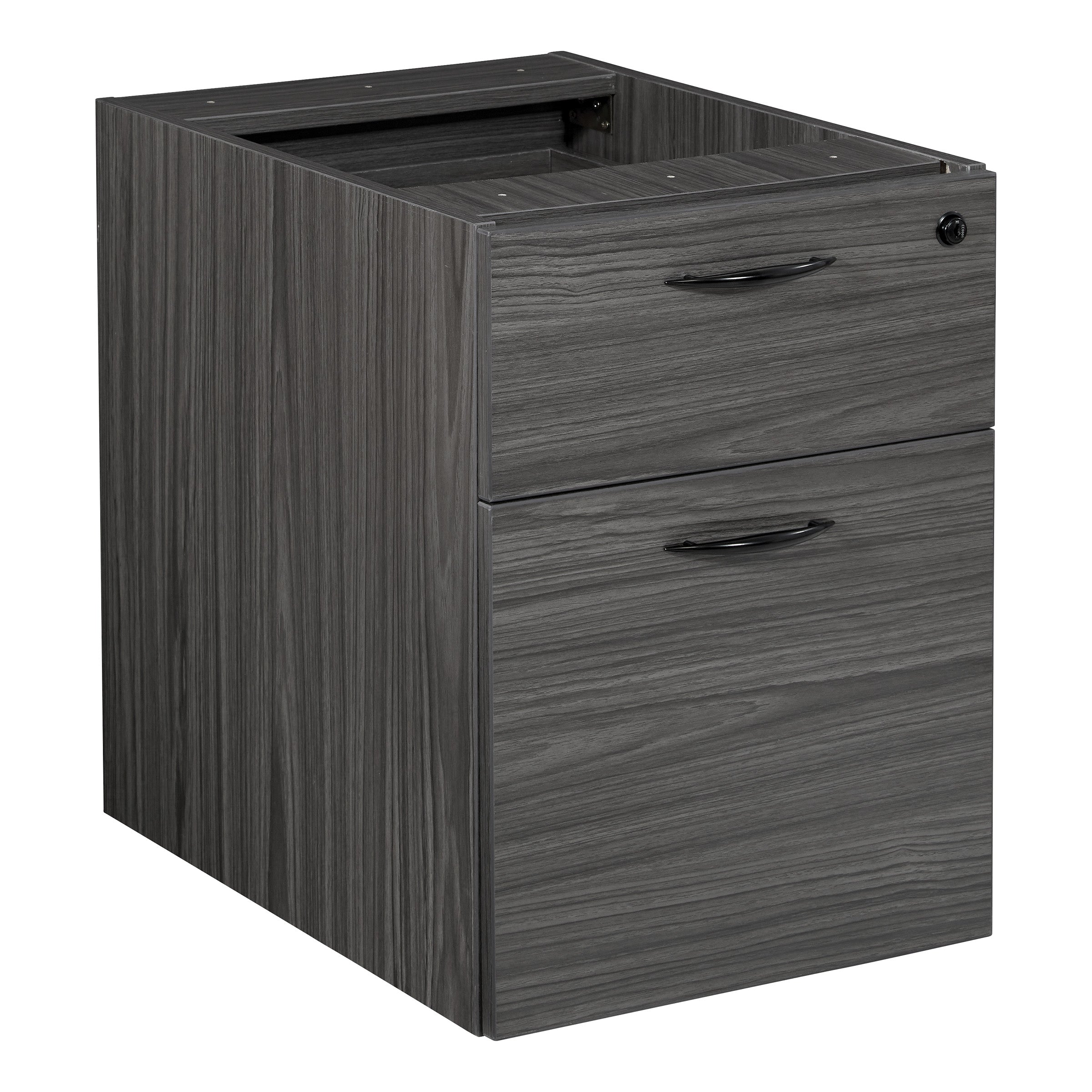 Napa Box/File Hanging Pedestal, 18"D - Slate Grey