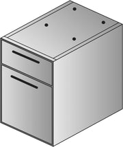 Napa Box/File Hanging Pedestal, 22"D - Natty Ash