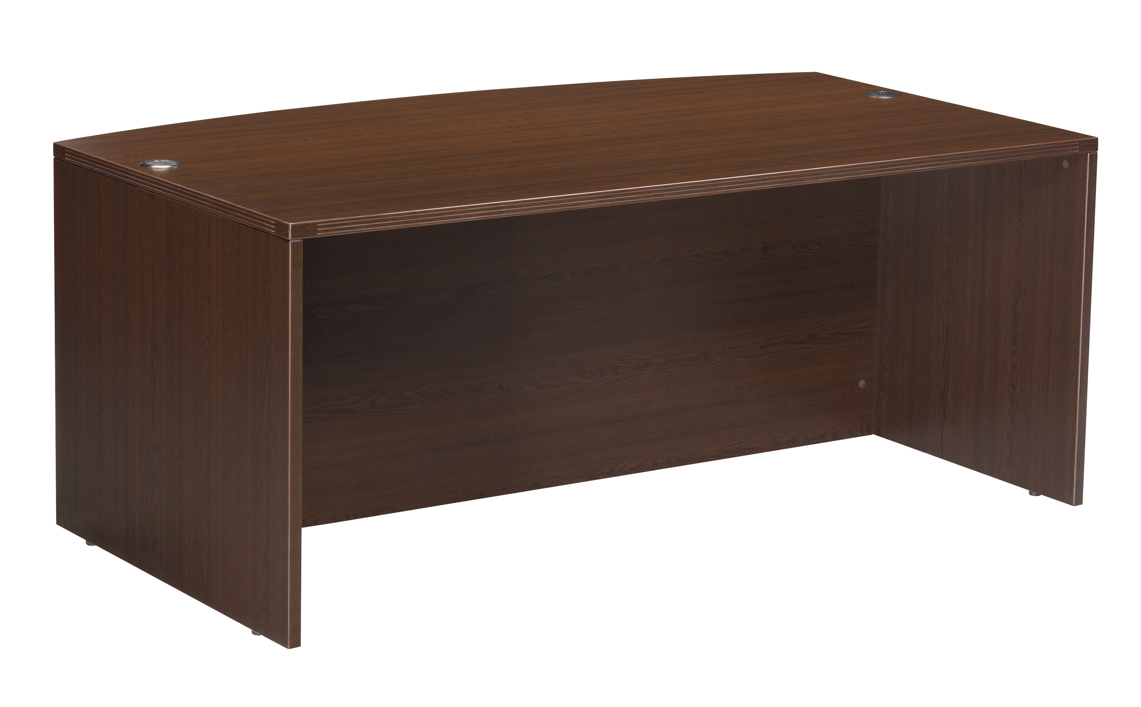 Napa Bow Top Desk Shell 72X39 - Espresso