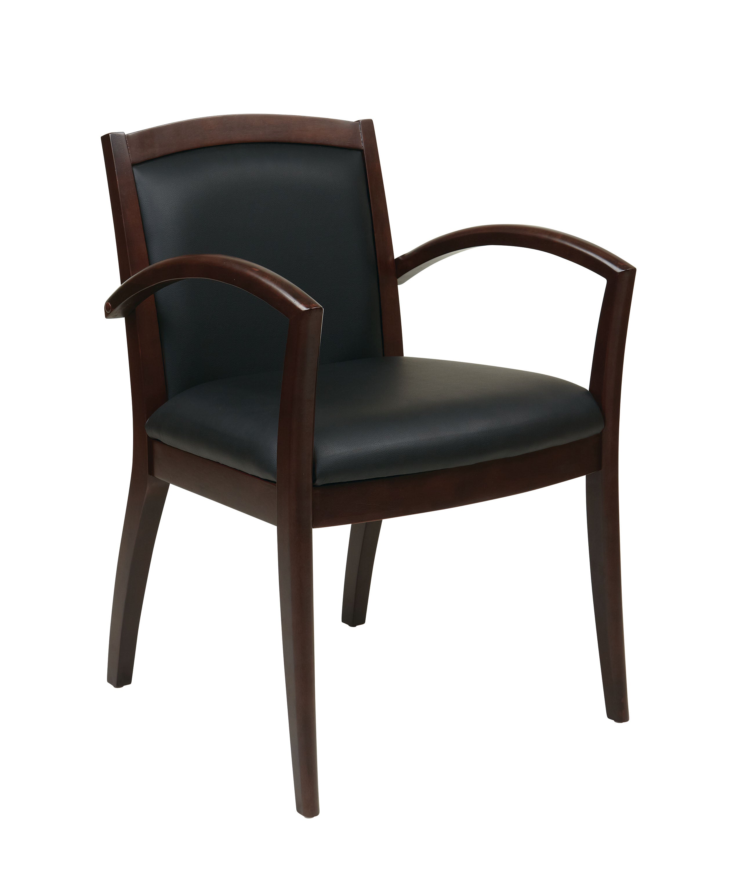 Napa Espresso Guest Chair  - Black