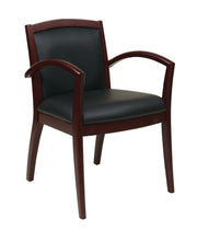 Napa Mahogany Guest Chair  - Black