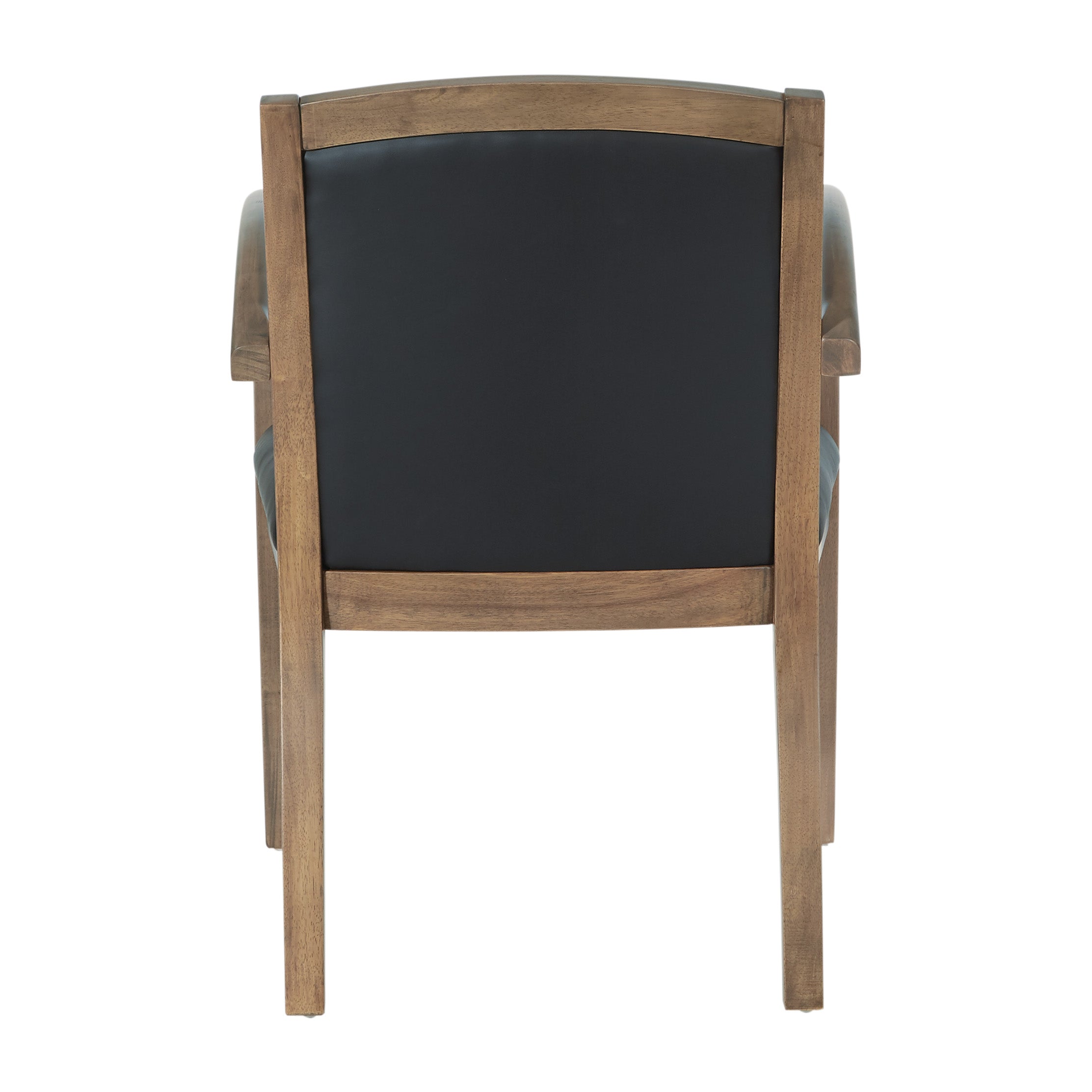 Napa Urban Walnut Guest Chair - Black
