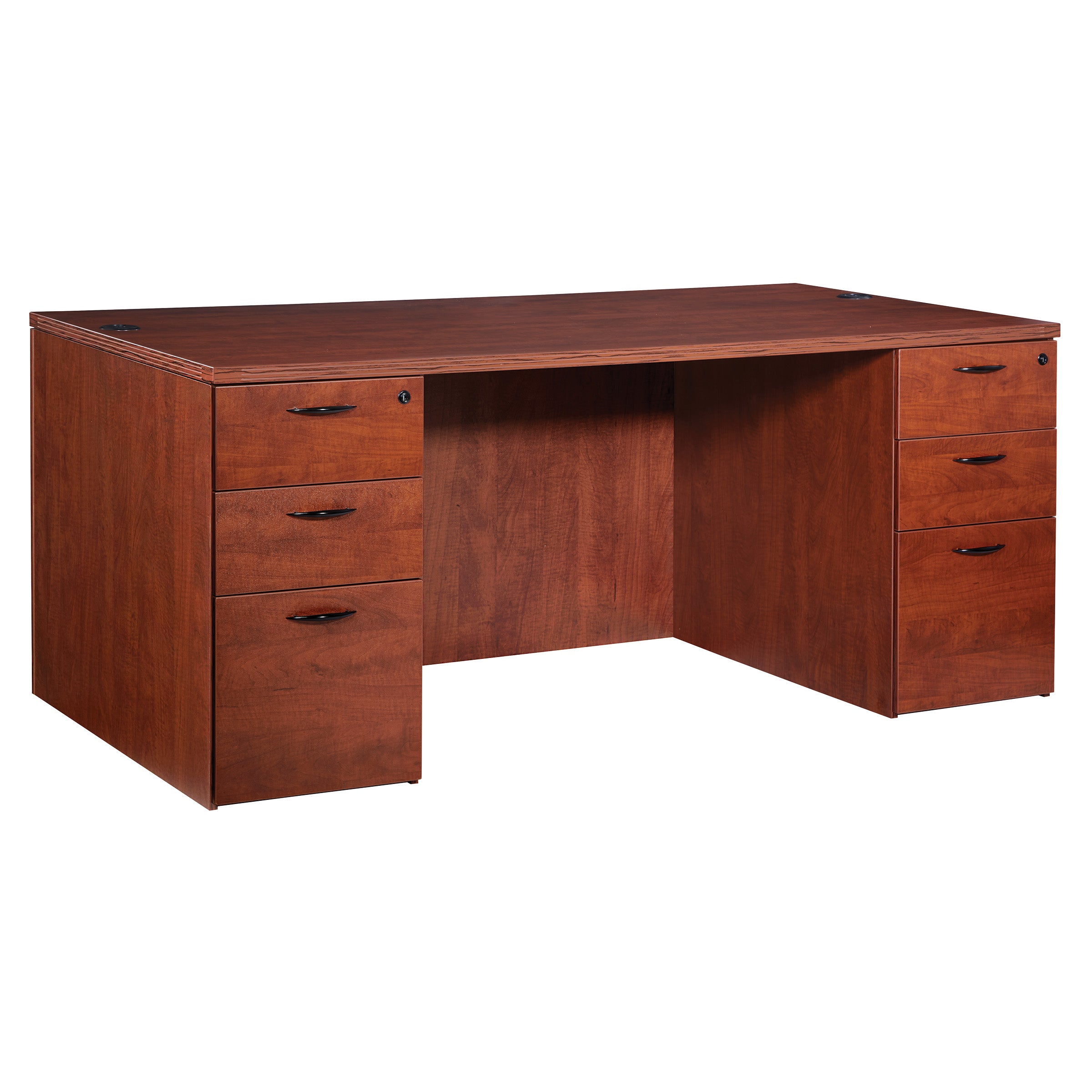Napa Double Pedestal Desk 71" x 36" - Cherry