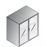 Wall-Mount Overhead with Glass Doors - Cherry