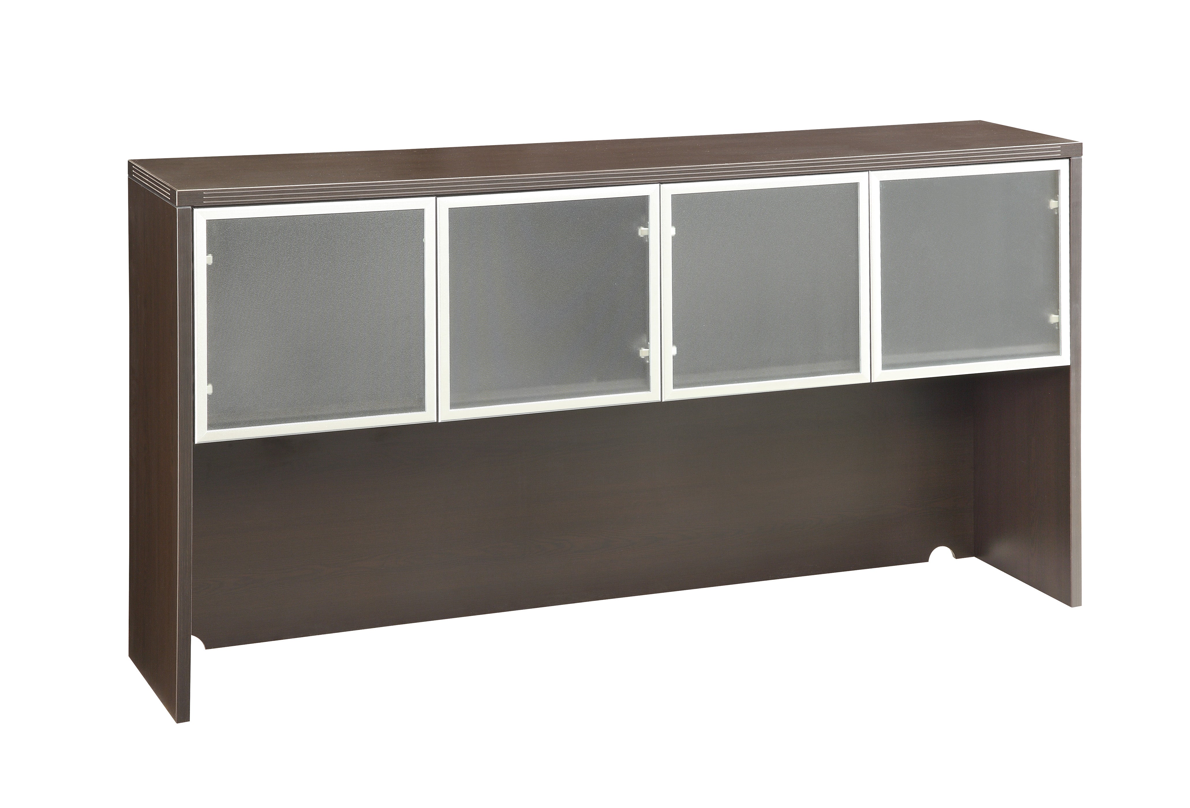 Overhead with Glass Doors 71 x 15 x 36 - Espresso
