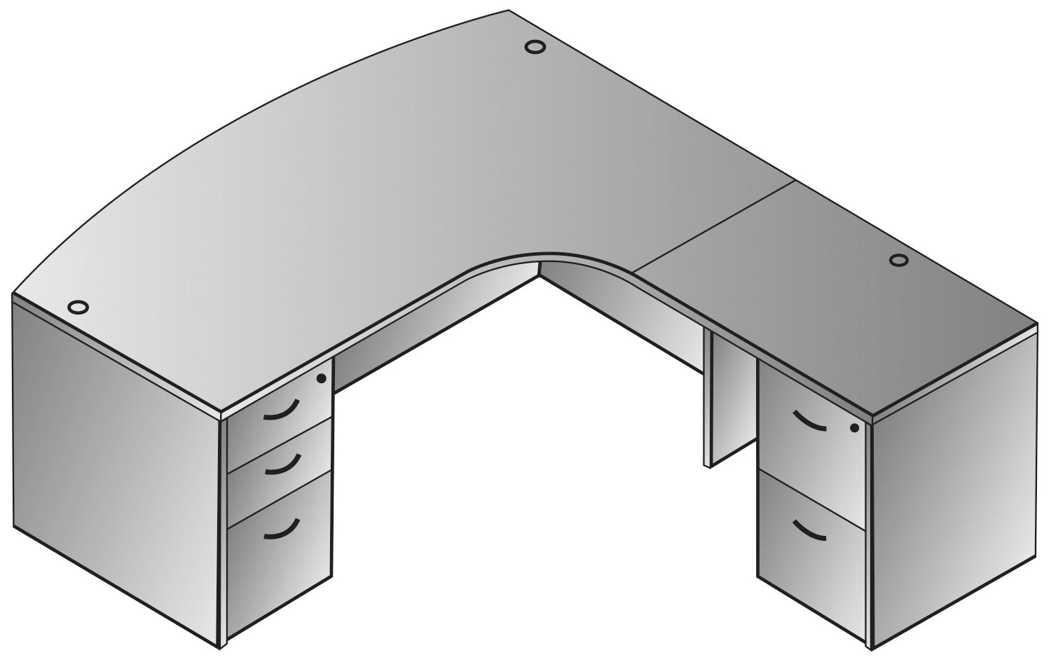 Napa Left L Shape W/Curved Corner 71"X83" - Espresso