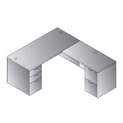 Napa L-Shape 66" x 78" - Espresso