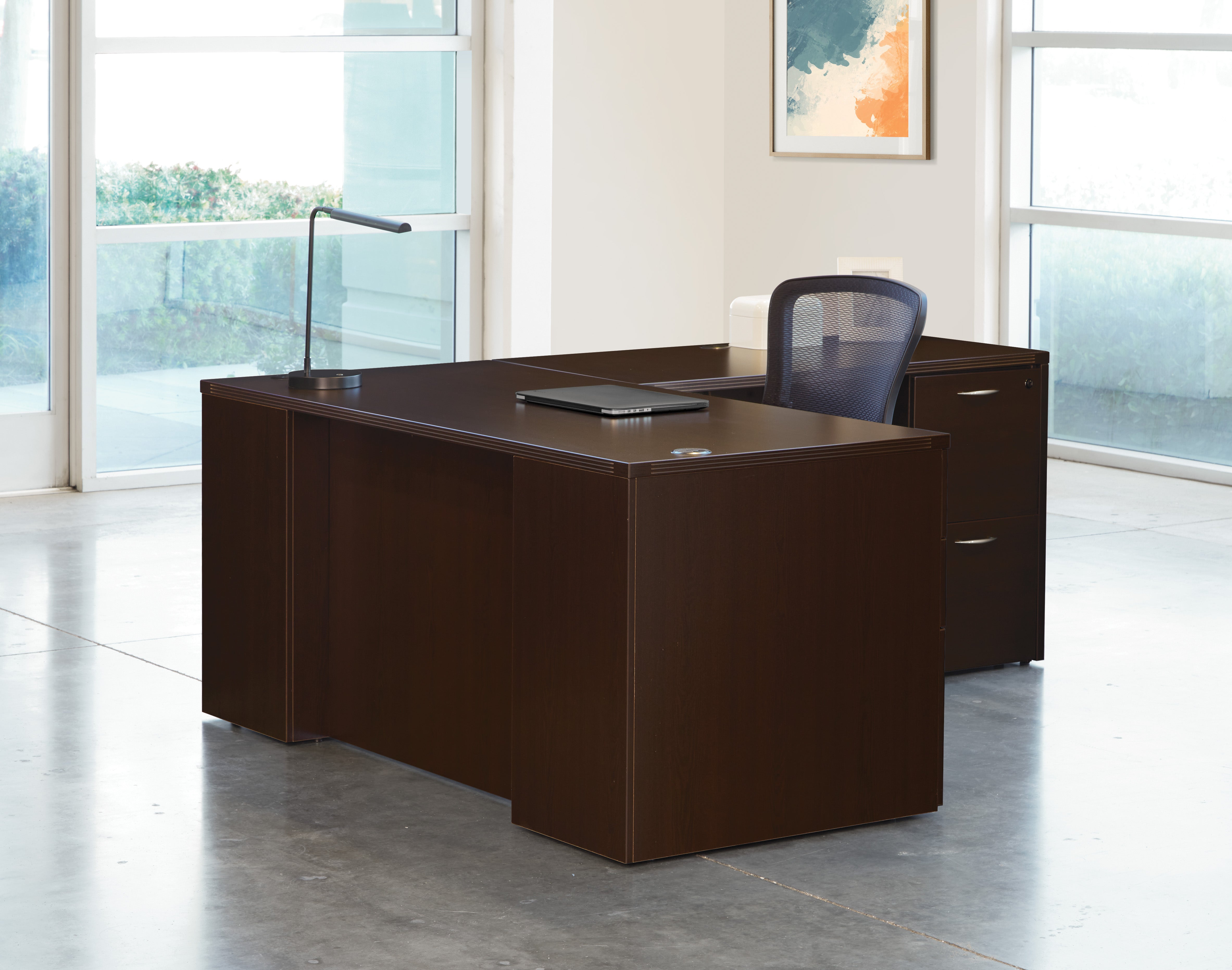 Napa L-Shape 66" x 78" - Espresso