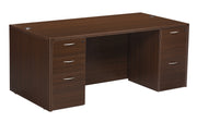 Napa Double Pedestal Desk 71"X35" - Espresso