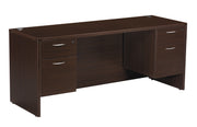 Napa Double Pedestal Desk 66"X30" - Espresso