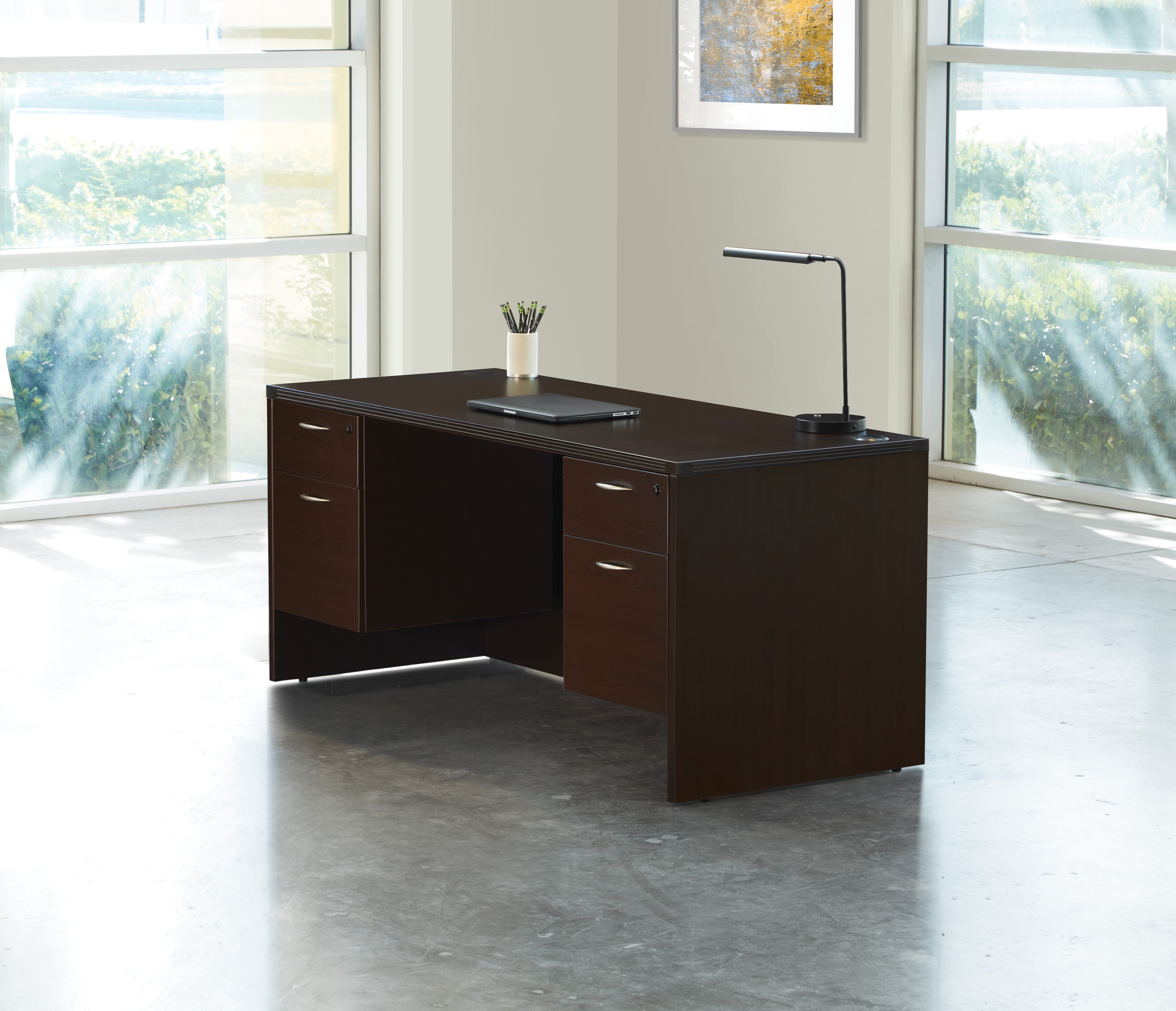 Napa Kneespace Credenza 71"X24" - Espresso