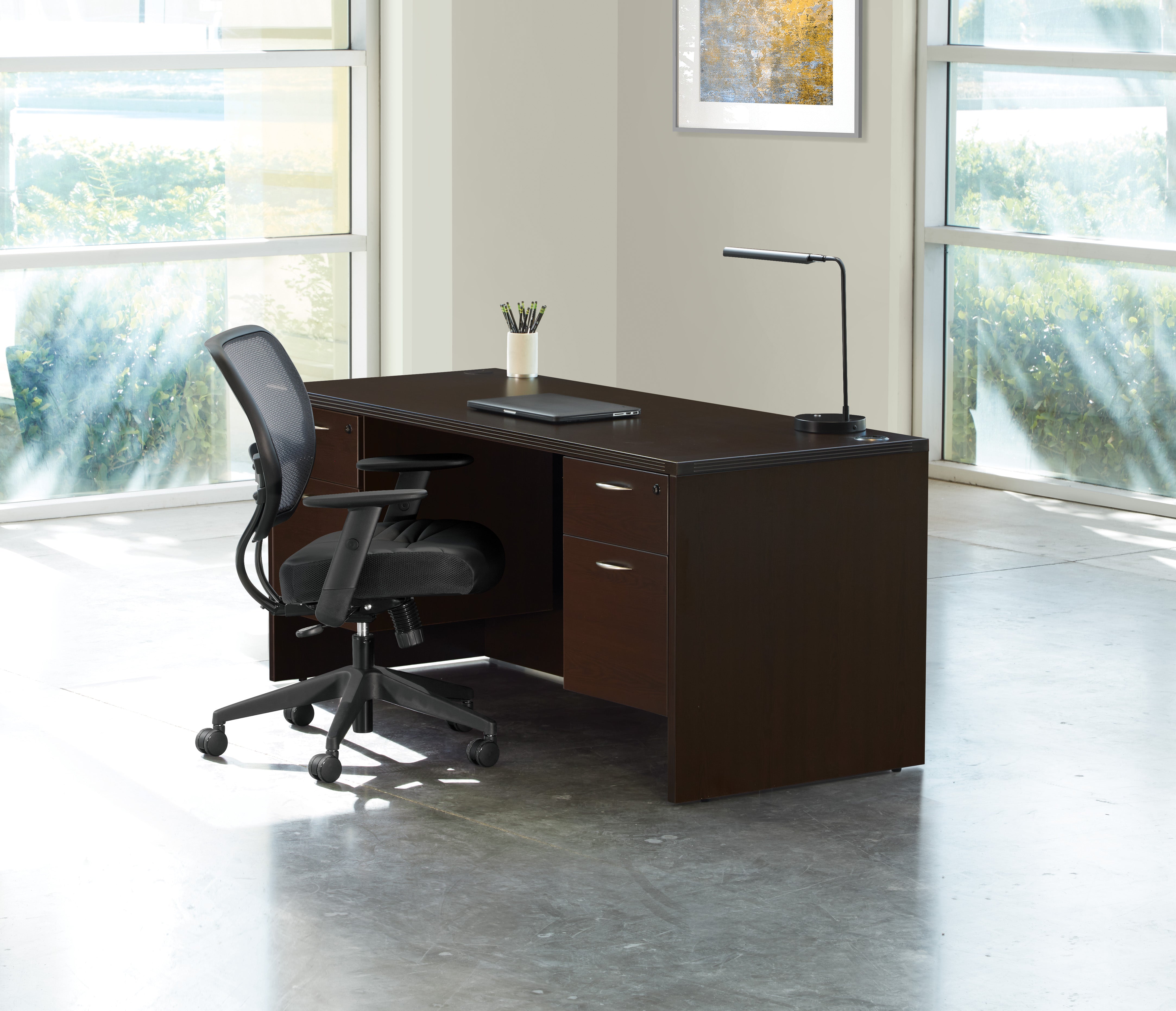 Napa Kneespace Credenza 71"X24" - Espresso