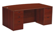 Napaa Bow Top Desk 71"X41" - Mahogany