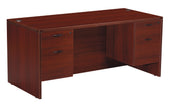 Napa Double Pedestal Desk 60"X30" - Mahogany