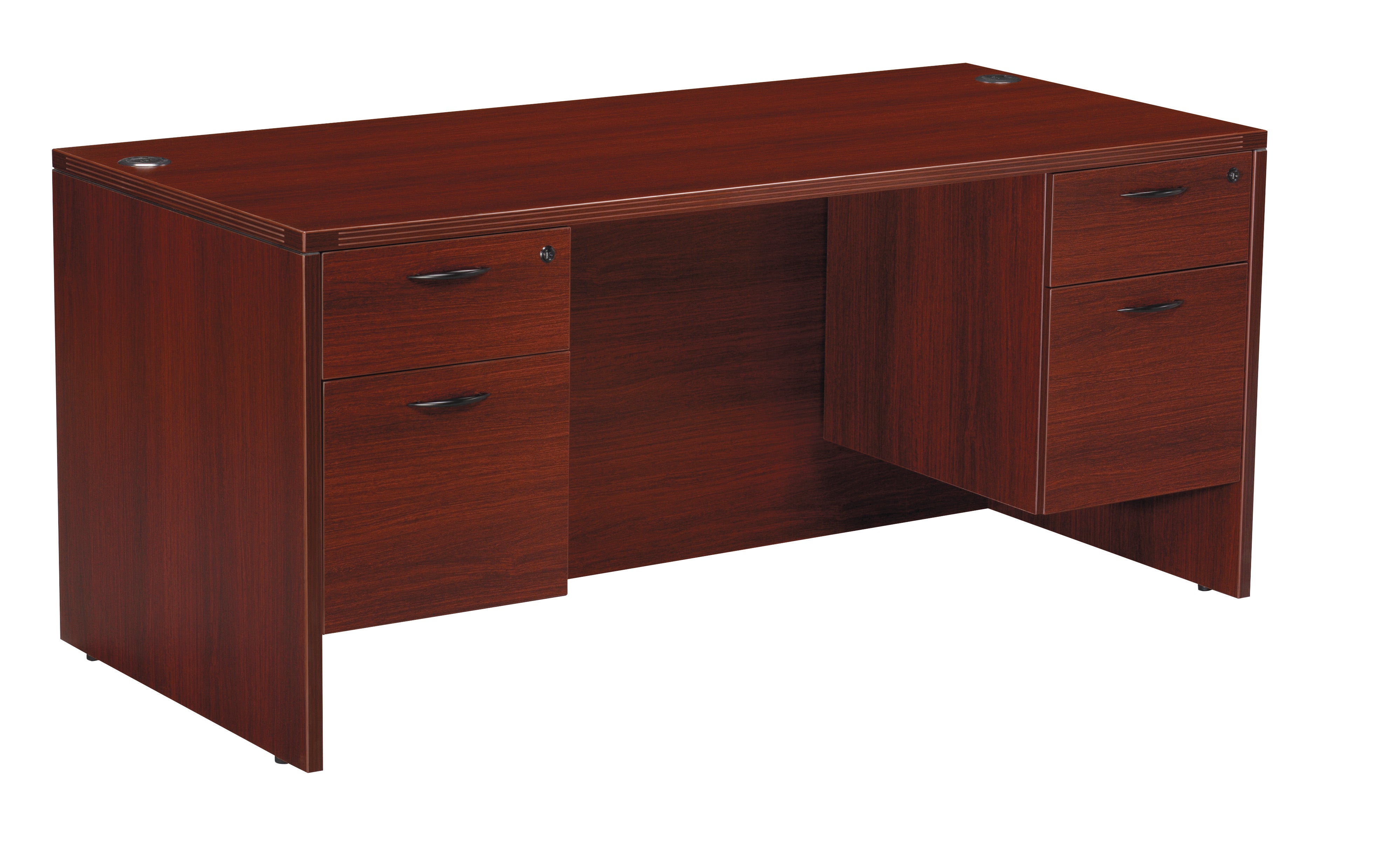 Napa Double Pedestal Desk 60"X30" - Mahogany