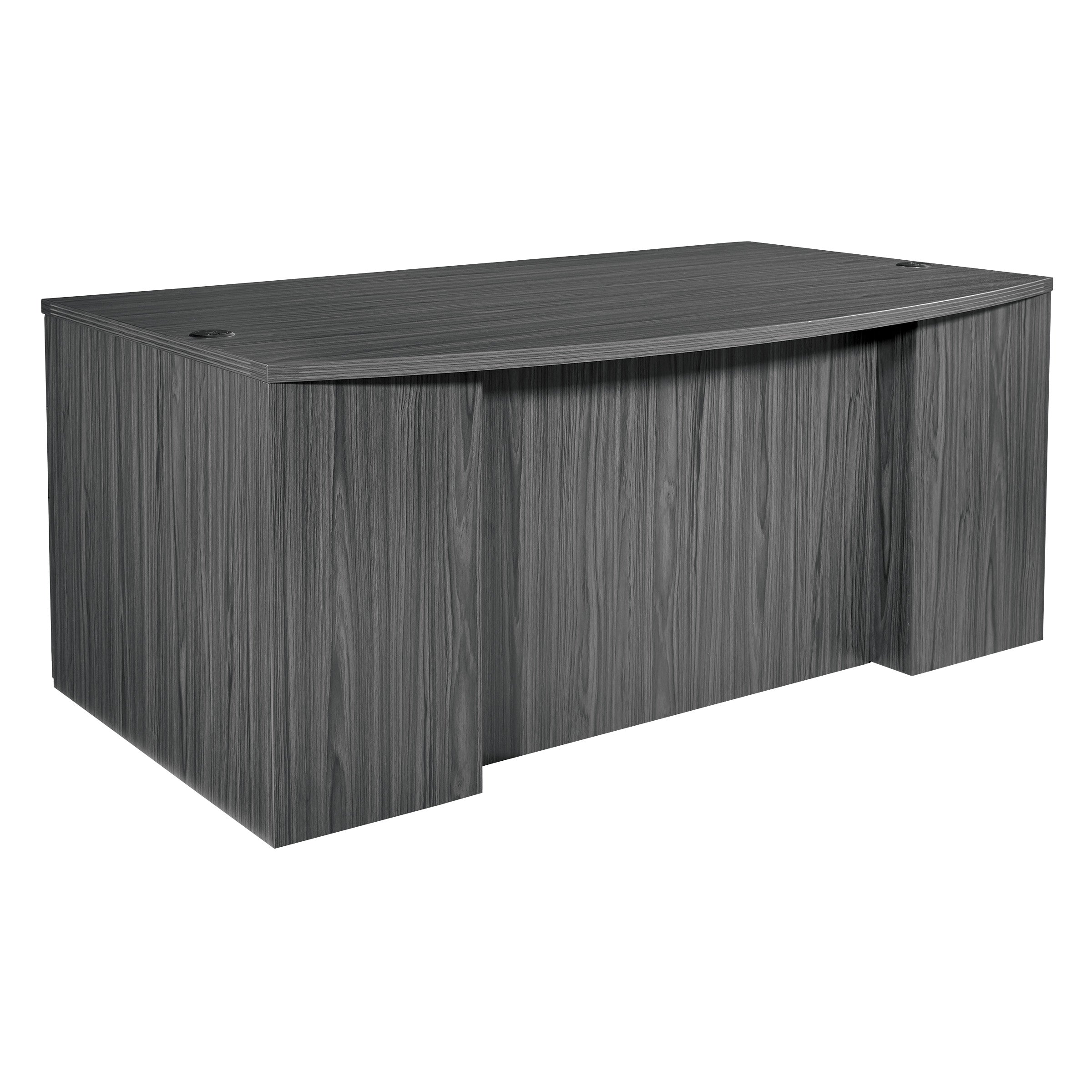 Napa Bow Top Desk 71" x 40" - Slate Grey