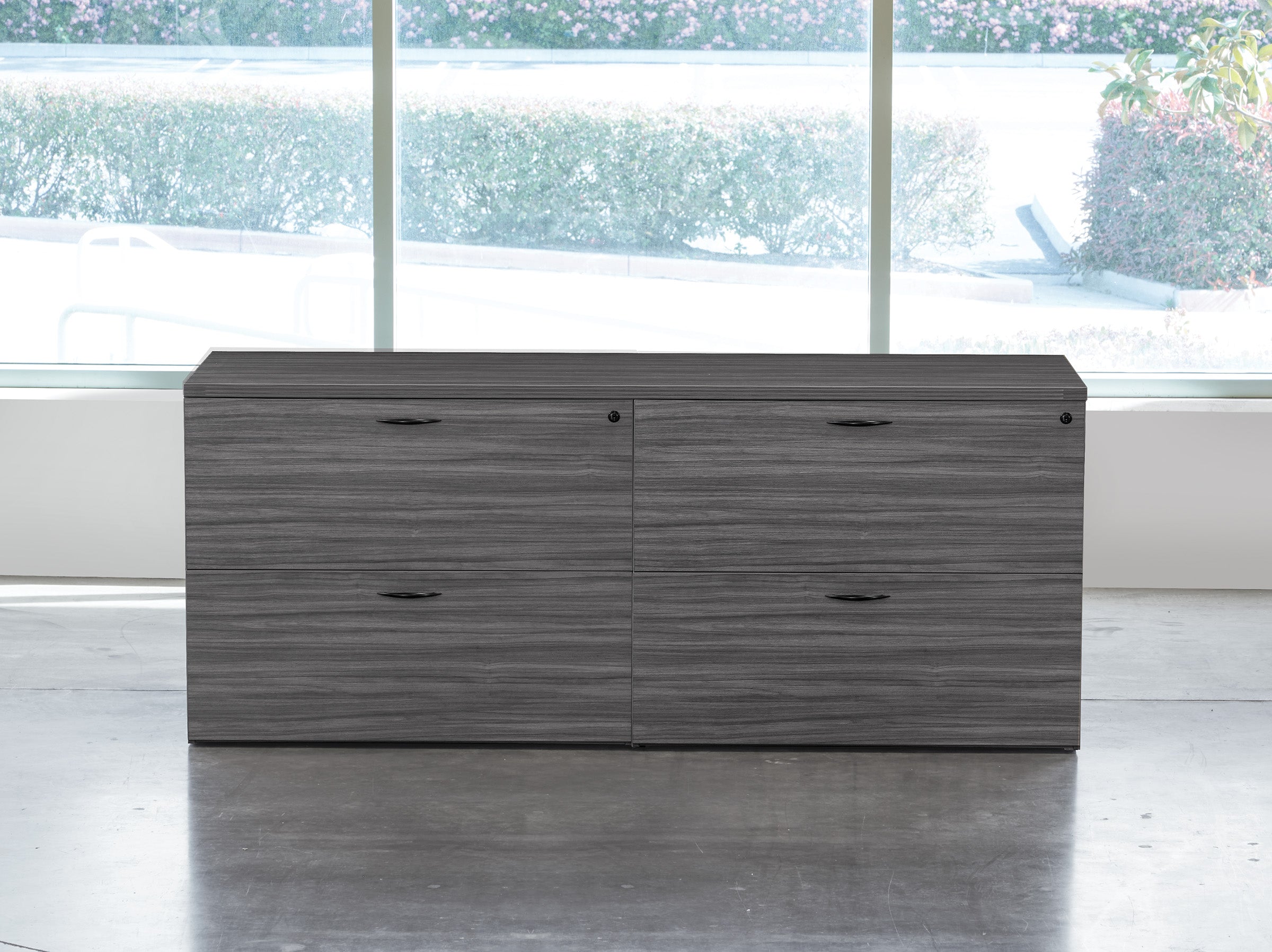 Napa Lateral File Credenza 71" x 23 - Slate Grey